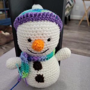 Crochet Snowman w/ Hat and Matching Scarf